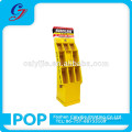 Retail yellow corrugated paper display racks for sale